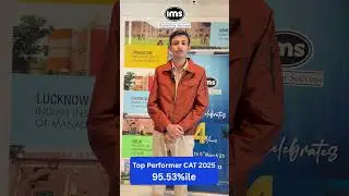 CAT 2025 Top Performer - Vinayak Mohan Bajpai from IMS Lucknow
