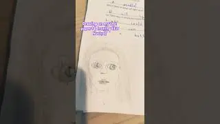 Drawing like Nastya on my test paper 😝