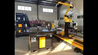 Servo 500kg-2500kg L-type double-axis positioner,  horizontal return positioner,robot walking track