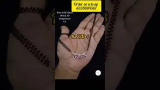 Rosegold AD mangalsutra| Navya collections #shorts #mangalsutra #jewellery #shortsfeed #adjewellery