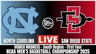 North Carolina vs San Diego State - 2025 March Madness First Four - Men's College Basketball