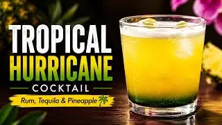 Tropical Hurricane Cocktail | Tropical Rum and Tequila Cocktail Recipe | Adi's Cocktails