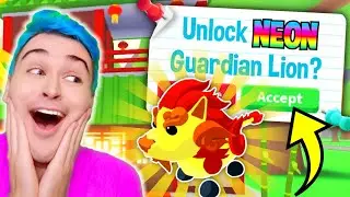 How To Get A *NEON* GUARDIAN LION *FOR FREE* In Adopt Me Roblox!! Chinese New Year Lunar Update 2021