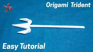 How to Make an Origami Trident Step by Step | Powerful Paper Weapon Design ⚔️ | #NinjaOrigami