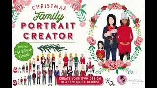 Christmas Family Portrait Creator | How to Design Your Own Family Portrait in Illustrator