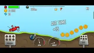 Craziest Hill Climb Racing Run Ever? 🚙🔥 #hillclimbracing #mobilegaming #gamingshorts