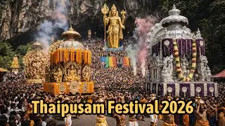 1.5 MILLION People! Thaipusam Festival 2026 Procession & Drums  Full Parade 4K