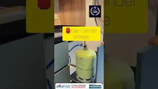 🏮♨️GAS CYLINDER STORAGE💡 #shortsvideo #kitchencabinets #modularkitchen #interiordesign
