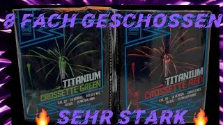 Argento Titanium Crosette Red und Argento Titanium Crosette Green - 8-Fach geschossen 