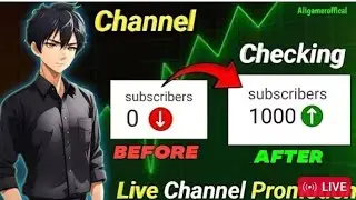 जल्दी आओ 🤩 🚀 | Live Channel Promotion | Live Channel Checking ✅ / @nitro gamerz 8989