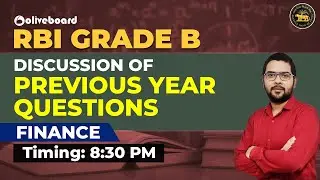 RBI Grade B 2020 | Discussion of Previous Year Questions|Finance|RBI Grade B 2020