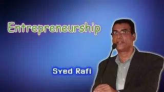 What is entrepreneurship by Syed Rafi at IMPACT'17 Hyderabad