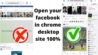 How to open facebook in chrome in desktop site
