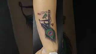 mor per bansuri tatoo