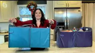 LocknLock Trunk Organizer with Insulated Grocery Tote on QVC