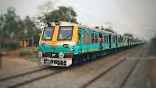Most unique liveried vivid colorful EMU local trains of Eastern Railway