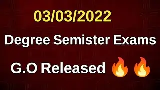 03/03/2021 Degree Semister Exams?