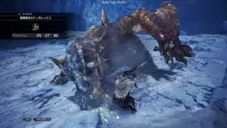 【MHWIBβ】 ティガレックス討伐 片手剣 ソロ 5分7秒80 (オトモ有り)