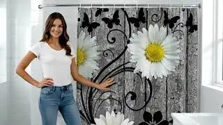 Bathroom Makeover with Floral Butterfly Shower Curtain | ShopBrightArk