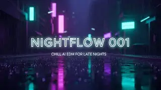🎧 Nightflow 001 🌙 | Chill AI EDM for Late Nights | Ambient Cyber Loops