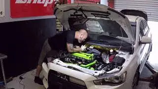 Evo X sidewinder turbo kit removal