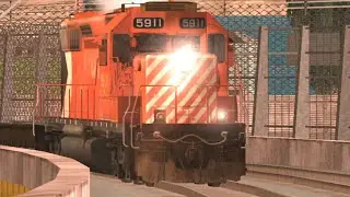 gta sa cp fright train with  working ditch lights