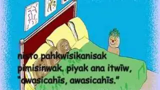 Cree Story - Five little bannock sleeping in a bed