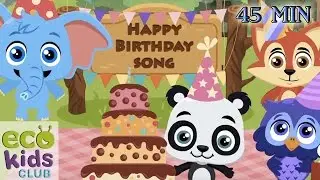 Happy Birthday + more from EcoKids Club - Children Nursery Rhyme - Kids Songs
