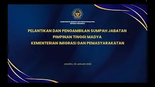 UPACARA PELANTIKAN DAN PENGAMBILAN SUMPAH JABATAN PIMTI MADYA KEMENIMIPAS