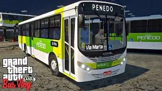 TRABALHANDO EM UMA NOVA EMPRESA DE ONIBUS NO GTA 5 - GTA V BusVlog