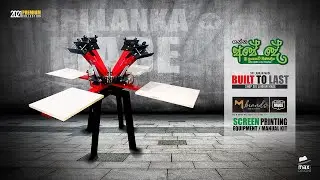 4 Color 4 Station Double Rotation Manual Screen Printing Machine.