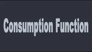 Consumption function