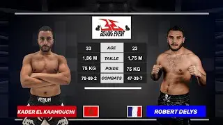KADER EL KAAMOUCHI vs ROBERT DELYS / gala professionnel à Hotel Mazagan d'Eljadida