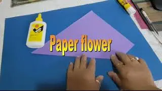 Easy Paper Folding Craft Tutorial Paper flower folding flower #floraart  #fan flower