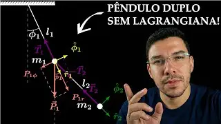 SEM LAGRANGIANA! Pêndulo Duplo via Leis de Newton (As Equações do Movimento) | Parte 1