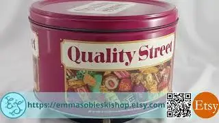 Vintage Large 6lb Round Mackintosh Quality Street Tin 1980s