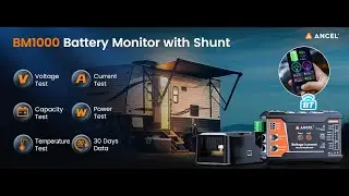 ANCEL BM1000 400A Bluetooth Battery Monitor with Shunt
