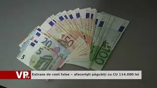 Extrase de cont false &ndash; afacerişti păgubiţi cu 114.000 lei