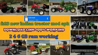 Download link fs 23 mod apk indian tractor 🚜 // new tractor #fs23