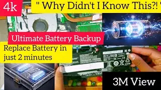 Fix Any Laptop Battery in Minutes!,💻 , Easy DIY Replacement Guide, Repair Dead Battery #Battery #diy