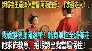 新婚夜王爺摔休書擲萬兩白銀：「拿錢走人！」我驗銀後瀟灑落筆！轉身掌控全城佈莊，他求佈救急，抬眼認出我當場愣住！