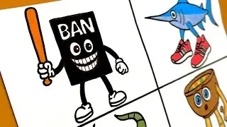 Drawing NEW ITALIAN BRAINROT ANIMALS: Ban Ban Sahur, Tarari Tarara