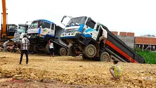 Amazing Incredible Hyundai Truck Fails Working Unloading Soils