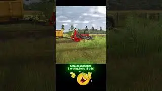 Esta deslizando! E o Chiquinho l&aacute; atr&aacute;s!#farmingsimulator25 #fs25gameplay #farming #humor #memes