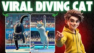 Create VIRAL AI Cat Diving Videos (FREE & No Watermark) - Step-by-Step 2025