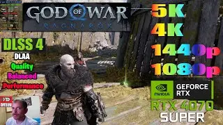 God of War Ragnarok (PC) Benchmarks | 5K, 4K, 1440p, 1080p | RTX 4070 SUPER | DLSS 4 | MAX Settings