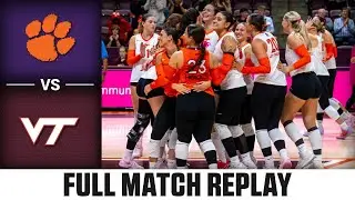 Clemson vs. Virginia Tech Full Match Replay | 2025 ACC Volleyball