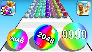 Играйте в 9999 MAX уровней, увлекательные мобильные игры Ball Run 2048, AZ Run, Stack Rider, лучшие геймплеи для Android