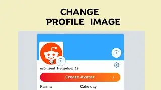 How to change profile image in Reddit