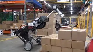 Boston Dynamics Handle Robot Palet Başında